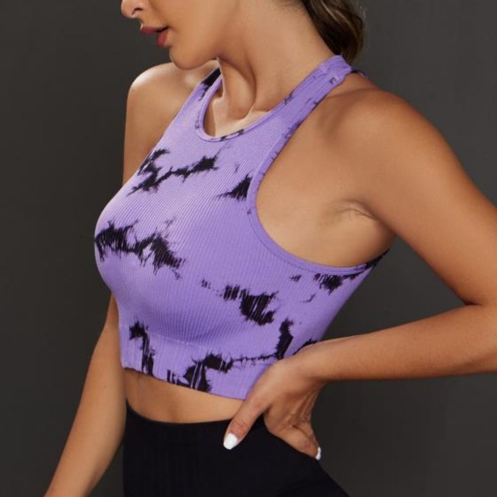Dynamic Dye Sporty Crop Tank - Picture 4 of 4